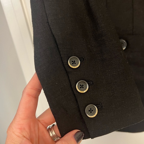 Linen blend blazer size 12 - Picture 4 of 5